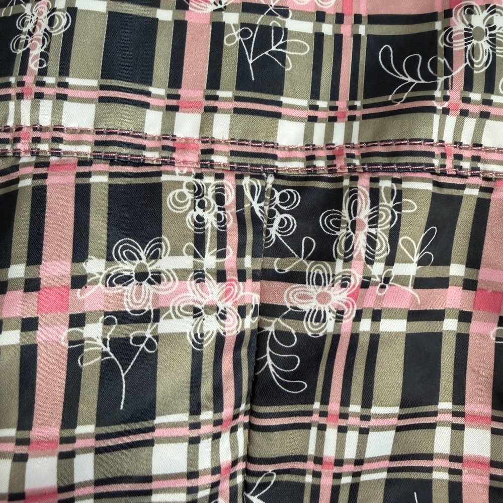 Dollhouse Navy and Pink Plaid Raincoat Trench coat for Kids - Picture 6 of 7